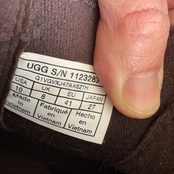 UGG Australia sz US 10 (UK 8, EU 41) Women's premium leather Chelsea boots brown - Picture 3 of 16